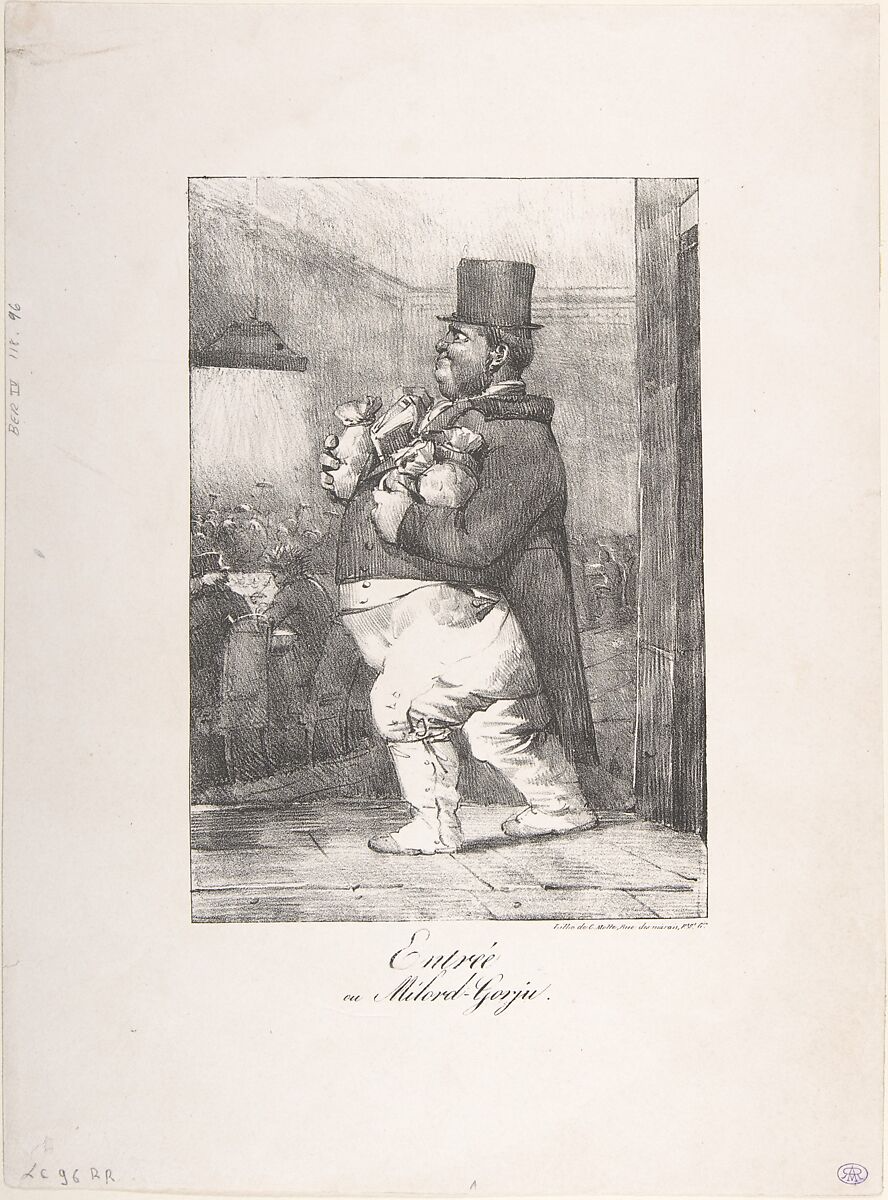 Entry, or Lord Fat Cheeks,Entrée, ou Milord-Gorju